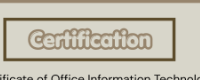 Certification